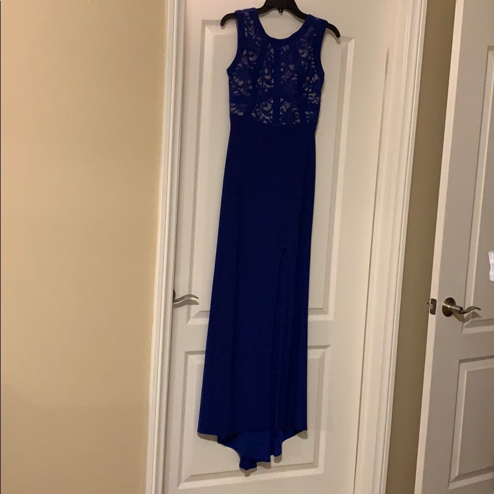 Royal blue special occasion prom dress size 3/4